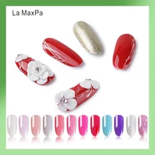 LaMaxPa dip акриловый порошок 10 г/кор. 3D Советы для дизайна ногтей наращивание резьбы Маникюр акриловый порошок погружение дизайн ногтей