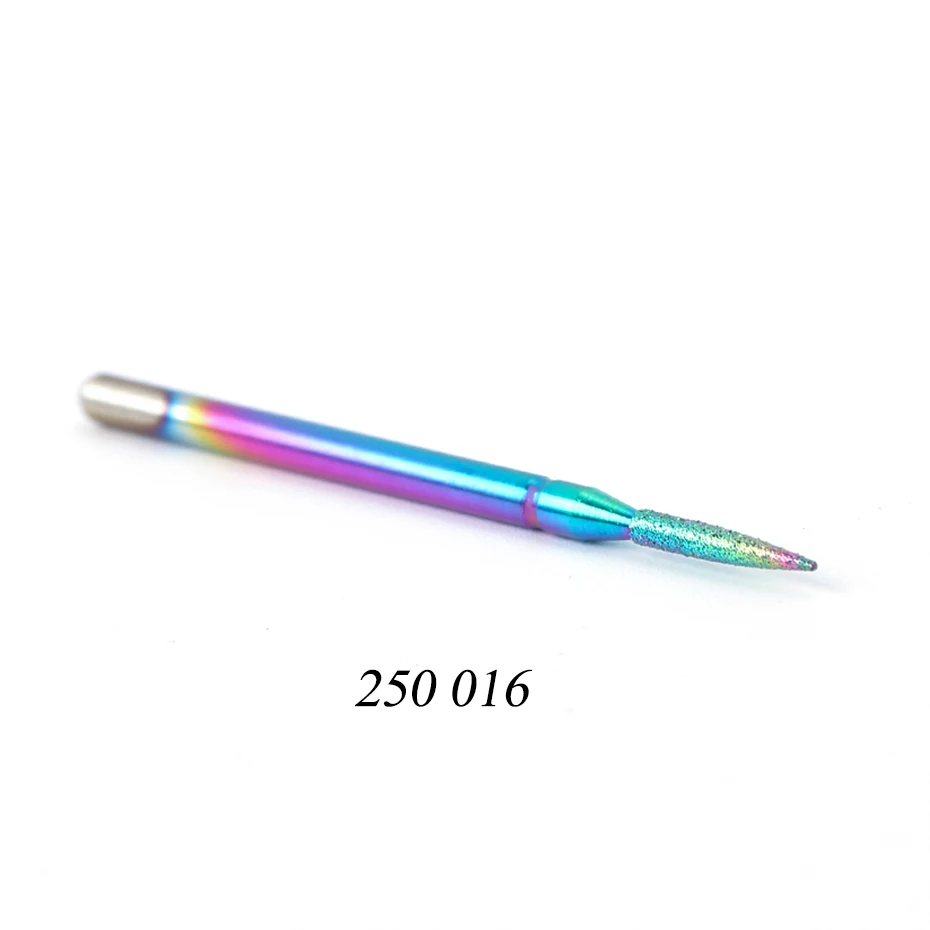 29 типов Алмазных фрез для маникюра сверло для ногтей твердосплавное Радужное роторное очищающее средство для электрического маникюрного станка CH1514-1 - Цвет: 250 016