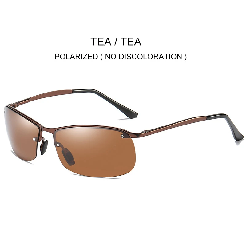 TEA-TEA SIMPRECT фотохромные Солнцезащитные очки Мужские TAC UV400 поляризованные солнцезащитные очки ретро квадратные антибликовые водительские солнцезащитные очки для мужчин - Цвет линз: TEA-TEA