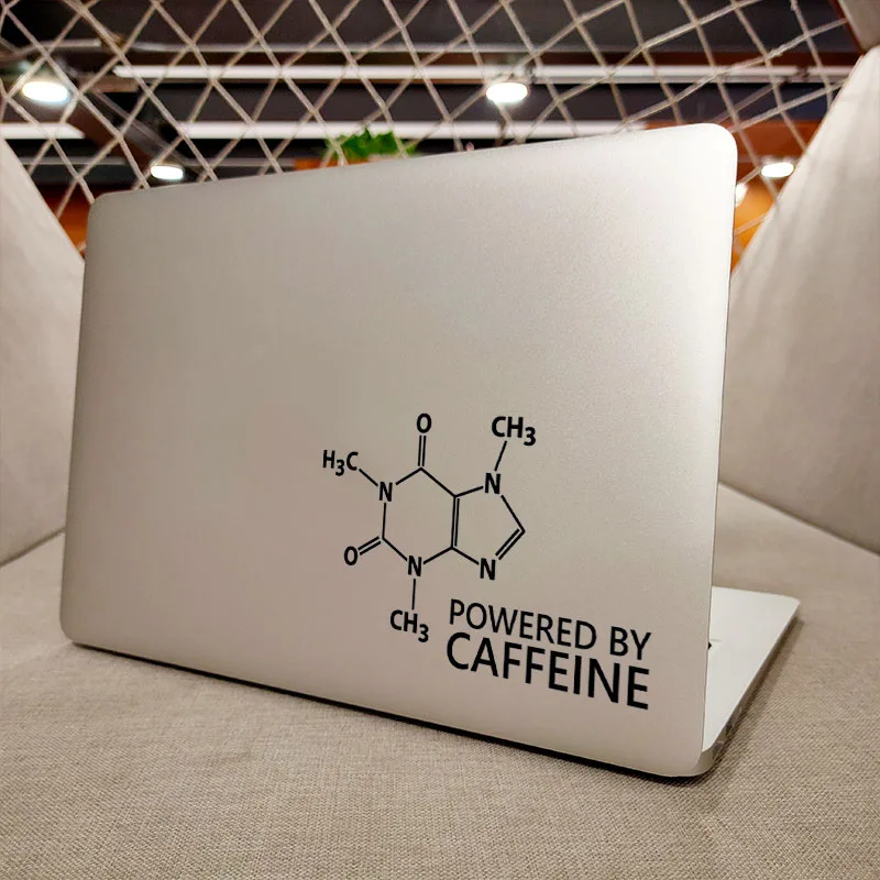 Наклейка для ноутбука с формулой кофеина юмор наклейка Macbook Pro 16 дюймов Air Retina 11 12 13