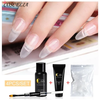 

Poly Gel Manicure Set Extend Builder Poly Gel Kits Finger Nail Extension UV LED Acrylic Builder Gel Nail Lamp Crystal Jelly