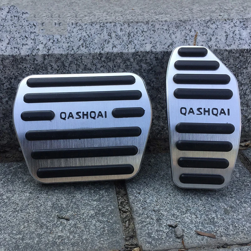 Aluminum Car Foot Pedal Fuel Accelerator Brake Cover Pad For Nissan Qashqai j11 2014-Accessories car accessories,car pedals,pedal cover,stainless steel pedal cover