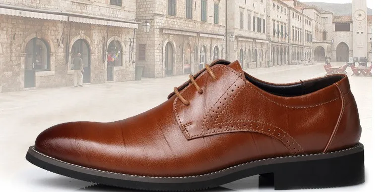 Красивые мужские классические модельные туфли на плоской подошве; итальянские официальные оксфорды из натуральной кожи с перфорацией; зимние туфли размера плюс 38-58