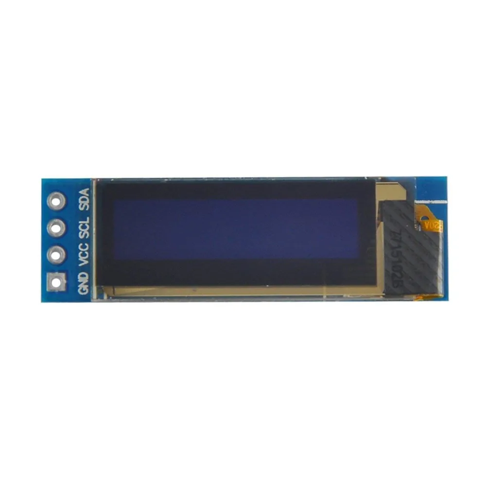 LCD Display IC DIY Module OLED SSD1306 for Anduino 128x32 I2C White Blue DC 5V 0.91 Inch 6Pin IIC for  Raspberry Pi SMT32 (7)