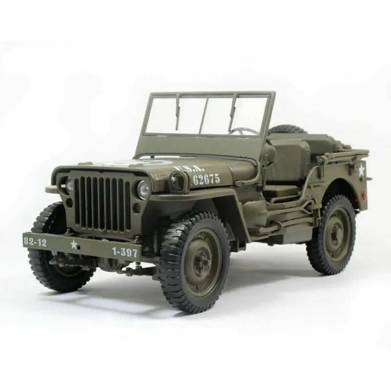 Welly 1:18 Jeep 1941 Willys MB Открытый Топ гоночный автомобиль литье под давлением Модель в коробке