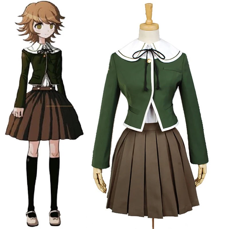 Костюм для косплея Fujisaki Chihiro из данганронпа школьная форма JK девочек костюм