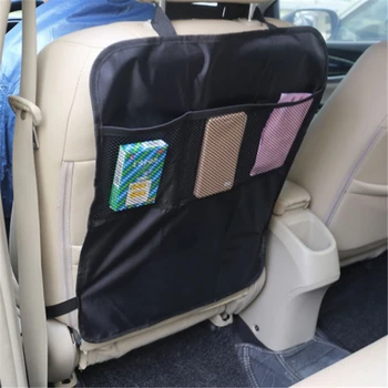 

Car Back Seat Protector Children Kids Anti Kick Mat Auto Storage Bag With Multi Pocket Package 1PCS