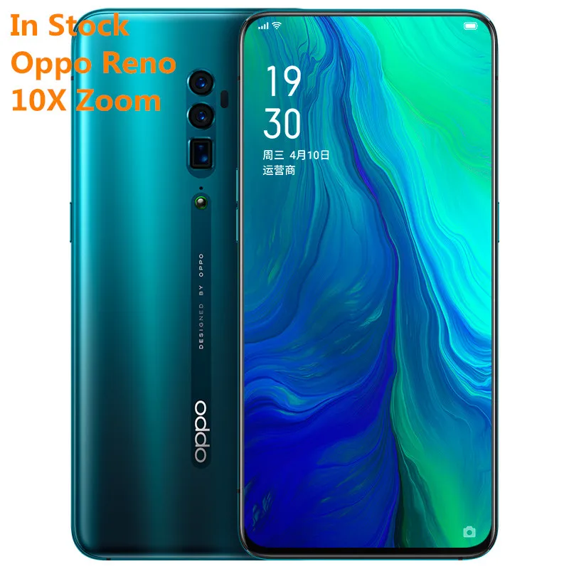 Новый оригинальный OPPO Reno 10x zoom полный экран 6 дюйма NFC Snapdragon 855 Super VOOC восемь ядер 48