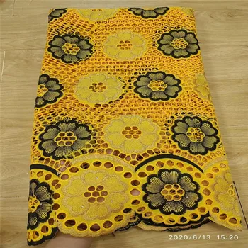 

African Dry Lace Fabric Pure Cotton Design Swiss Voile Lace In Switzerland High Quality Nigerian Lace For Wedding Party 68-94