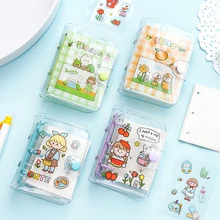 Cuaderno con dibujos animados de oxígeno para chica, planeador diario semanal, cuadrícula de papel, mini Bloc de notas, organizador de tiempo, suministros escolares