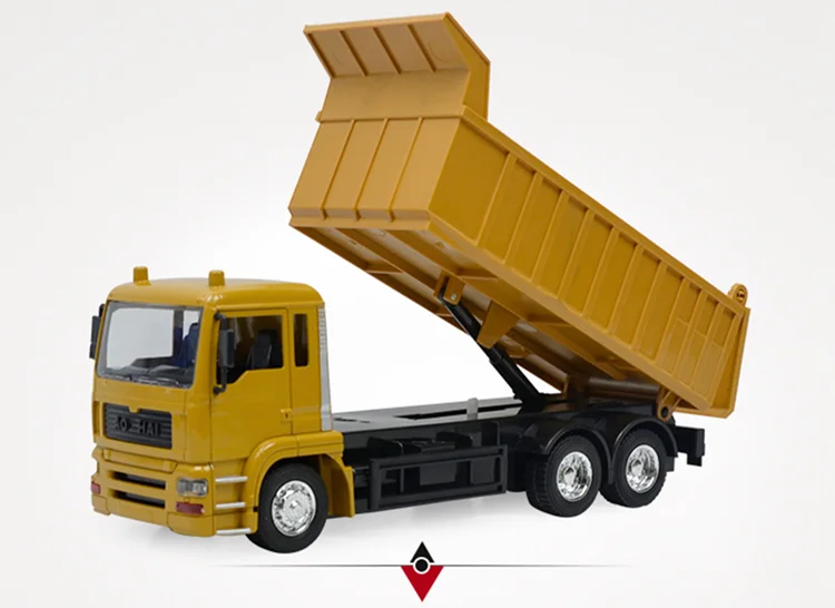 1:24 моделирование 8CH RC Сплав Инженерная модель грузовика детская игрушка RC truck с музыкальными и световыми игрушками автомобиль для детей подарок