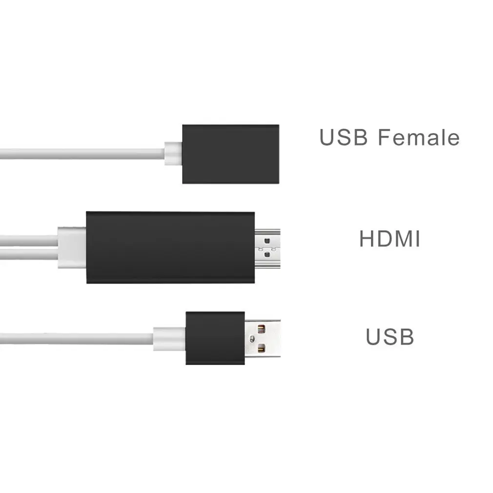 1080P Высокое разрешение видео аудио Преобразование HDMI кабель Plug And Play для iOS для Android зарядный кабель для HDTV мобильного телефона