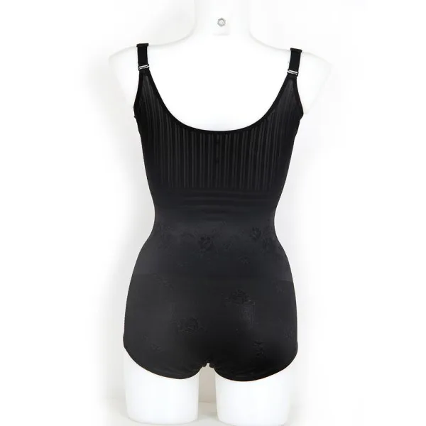 black Летний стиль Идеальный Для женщин грудью Пластика Управление Body Shaper моделирующее белье боди корсет в продаже - Цвет: black