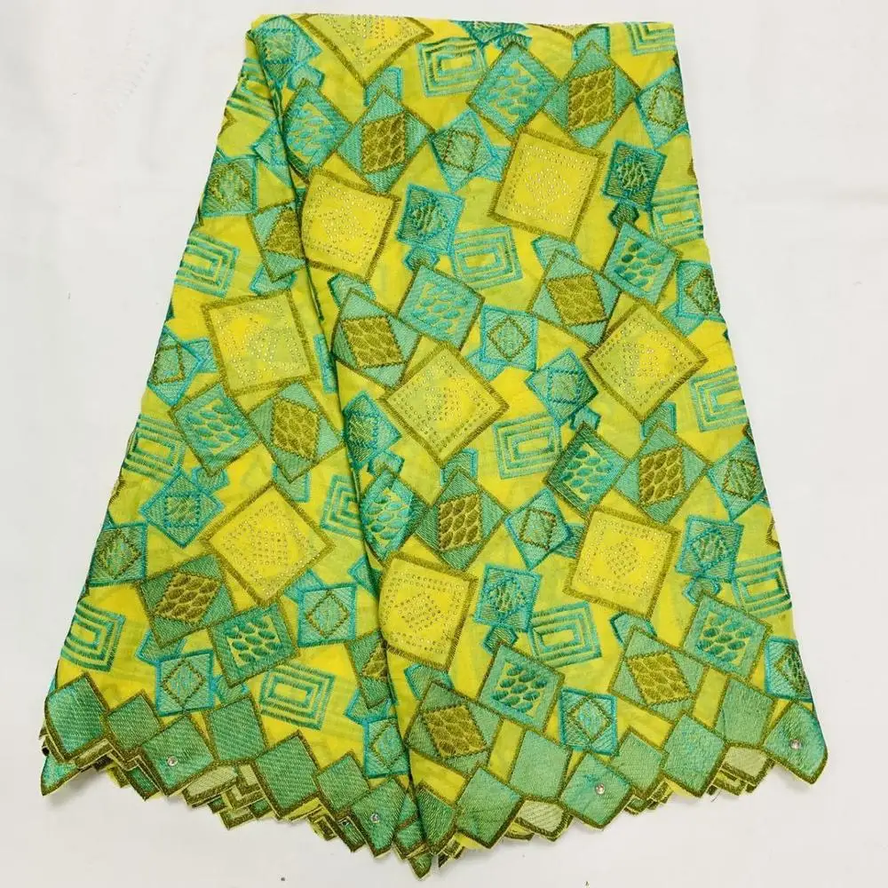 Желто-зеленая африканская нигерийская 2020 новейшая сухая кружевная ткань
