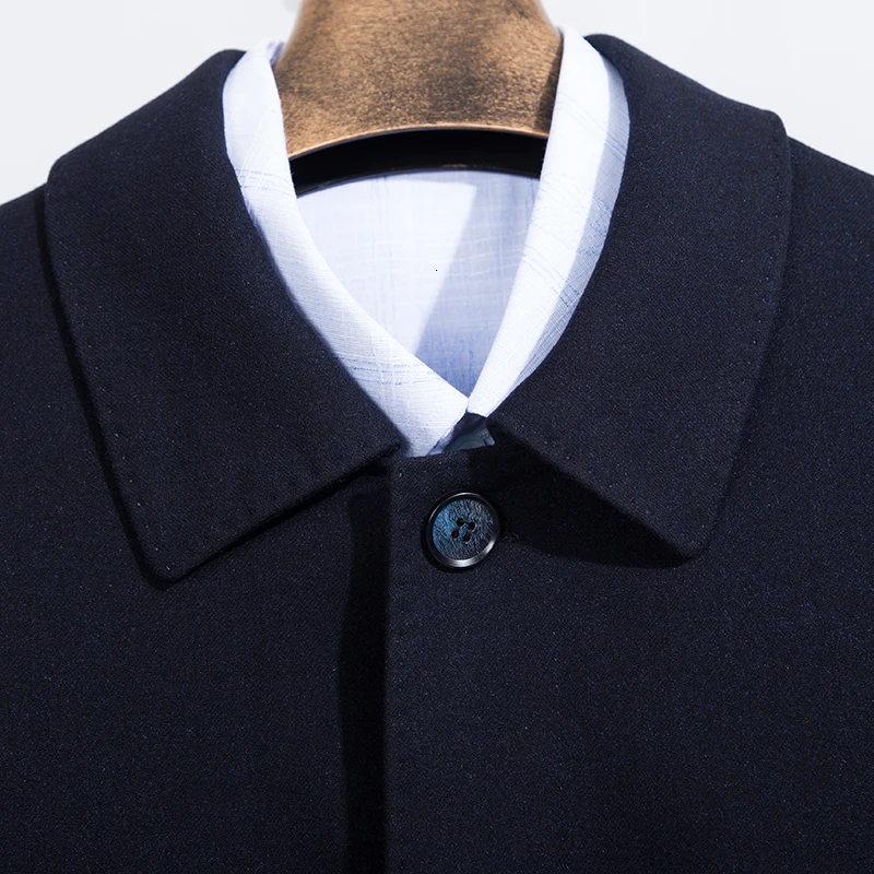 10XL 8XL 6XL мужские шерстяные пальто осень зима Новое мужское одноцветное повседневное шерстяное пальто Длинная секция шерстяное пальто мужские топы