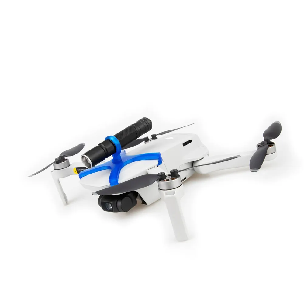 Buy LED Light Night Flight Searchlight for DJI Mavic Mini Drone CRRE-Q5 LED Adjustable Light Flashlight Lamp Use the AAA battery