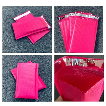 

1pc/5pcs 147*230mm Poly Bubble Mailer Pink Self Seal Padded Envelopes Mailing Bags