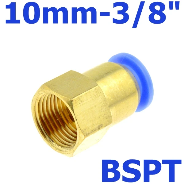 Арматура для воздухопровода 10 мм 12 мм 8 мм 6 мм шланг трубка 1/" 3/8" 1/" BSP 1/4" Женский латунный пневматический, с резьбой разъем БЫСТРОГО соединения фитинг - Цвет: 2.28