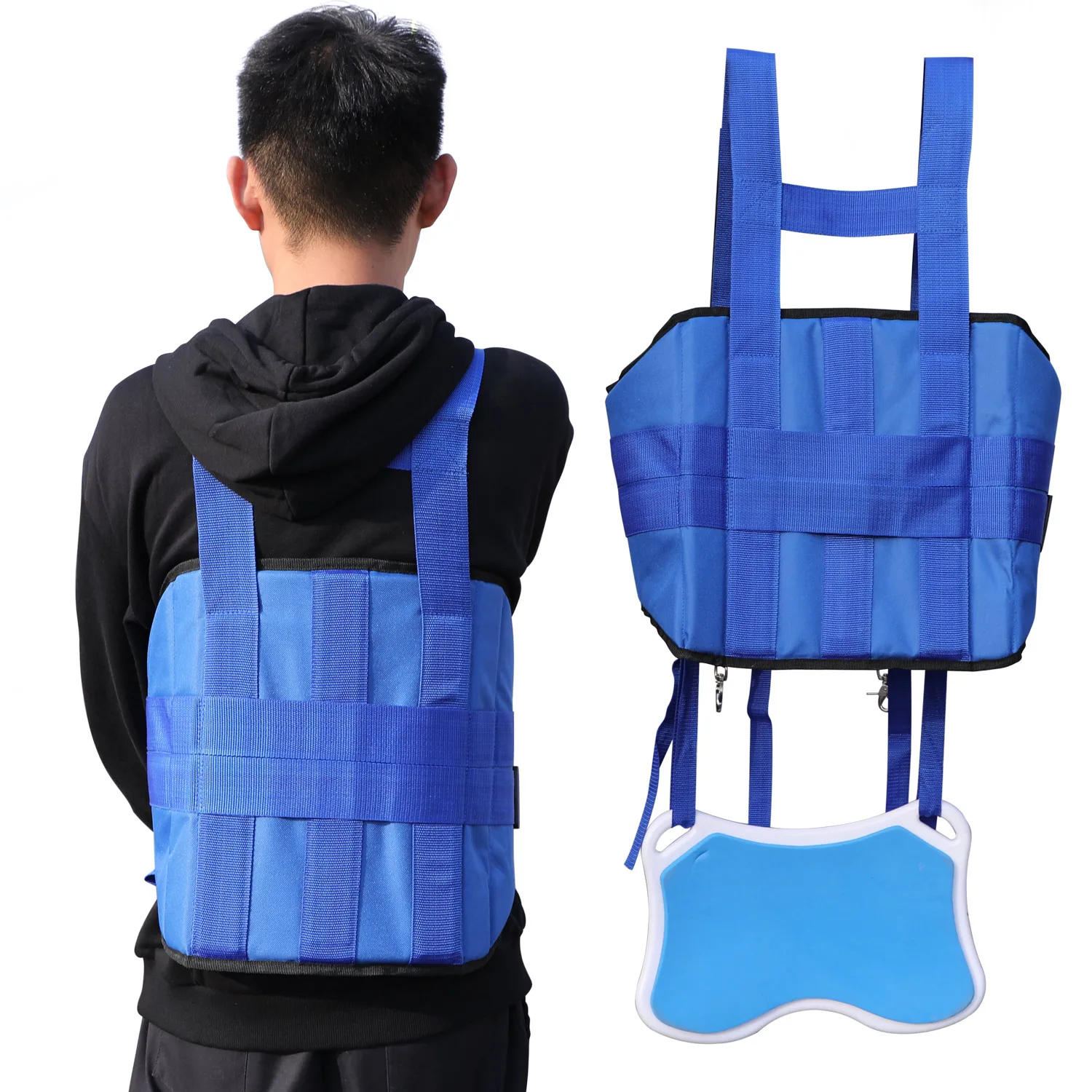 Sougayilang Fishing Adjustable Boat Fishing Belly Belt Suit Portable Outdoor Belly Top Waist Supporter Fishing Accessory