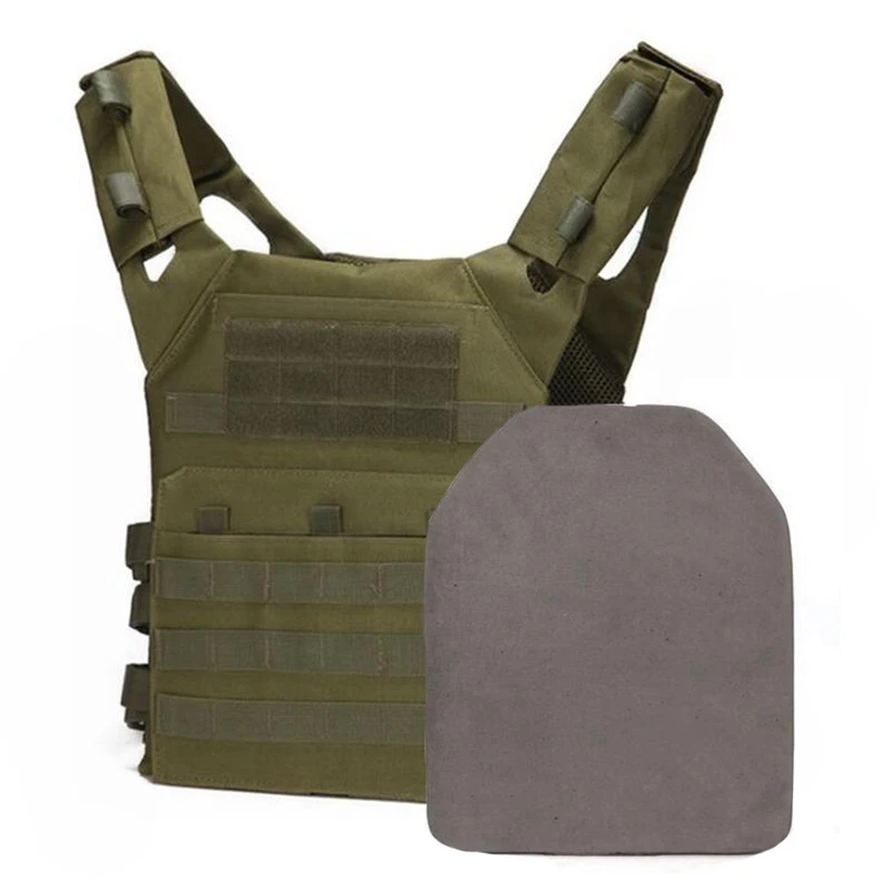 

Tactical Gear Airsoft CS Wargame EVA Body Armor Carrier JPC Vest Shock Plate Dummy Armor Ballistic Model Foam Black 2 PCS