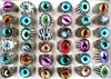 Sparking 20/50pcs Wholesale Mix Eye Ring Unique Design Evil Eye Silver Plated Tone Ring Vintage Men Women Punk Jewelry New 6