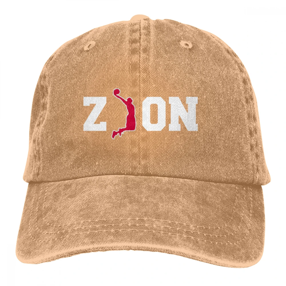 Zion Баскетбол Deluxe Casquette черный унисекс Мужские Женские джинсовые бейсболка с ремешком кепки Регулируемый Гольф папа шляпа - Цвет: Хаки