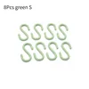 8Pcs green S