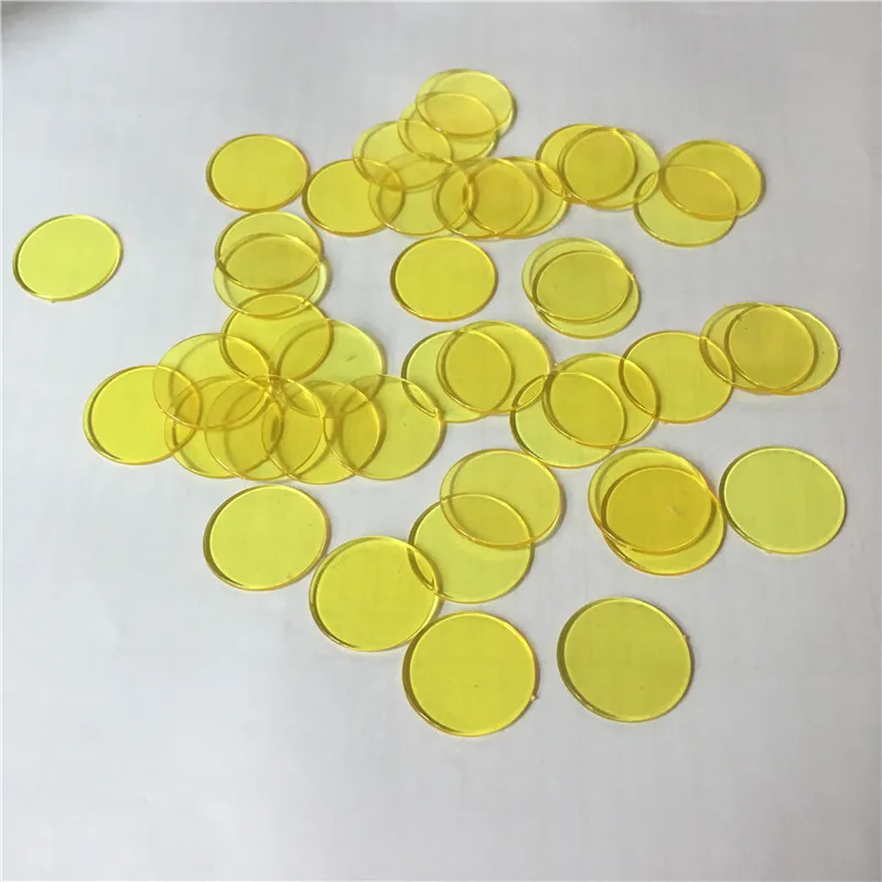 100pcs 19mm Poker Chips Count Bingo Chips Bingo Game Cards Plastic for GYJUS 
