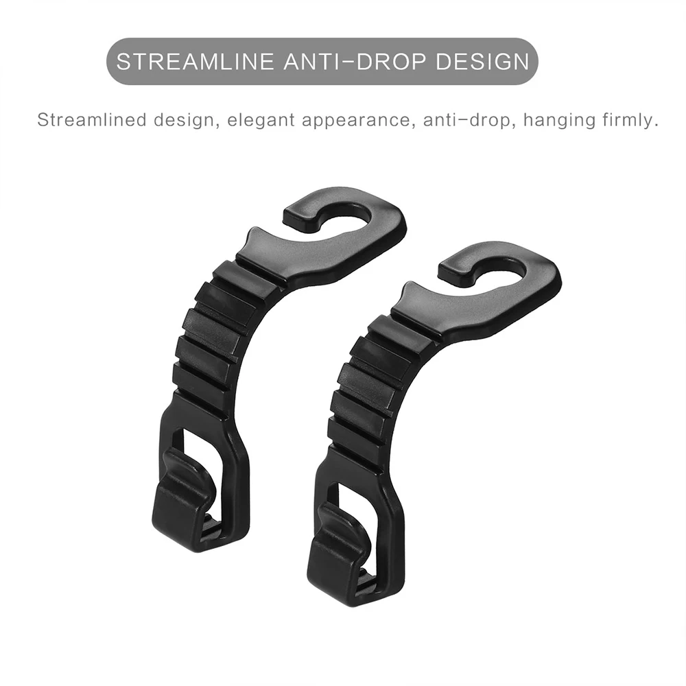 2 шт. подшипник кг Черный Автомобильный крючок для сиденья крючки хранения