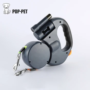 

3 Meter Pet Automatic Leash for Two Dogs Led Light Dog Dual Headed Lead Rope Two Head Puppy Dogs Walking Running Traction Rope