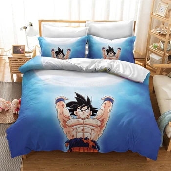 

3D Luxury Bedding Set DRAGON BALL Z Anime Printed Duvet Cover Set Vegeta Son Goku Zetto Coverlet Children Bed Linens Bedclothes