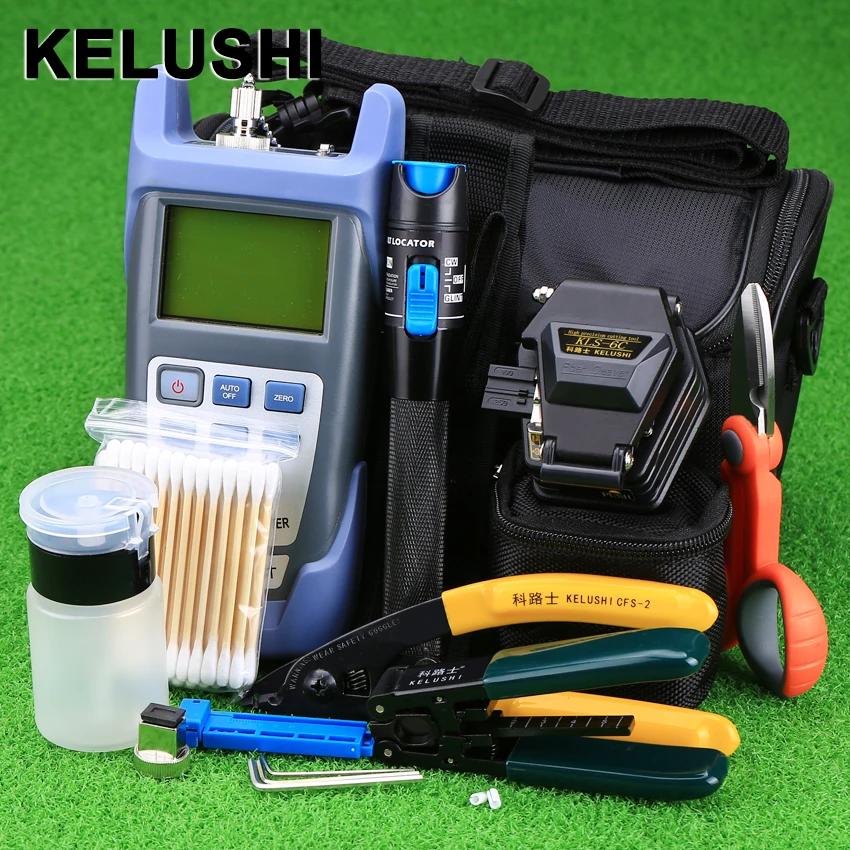 KELUSHI 18pcs/set FTTH Tool Kit with SKL-6C Fiber