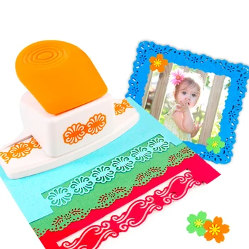 

2020 Large Flower Design DIY Paper Cutter Handmade Craft Gift New Fancy Border Punch Embossing Scrapbooking Handmade Edge Device