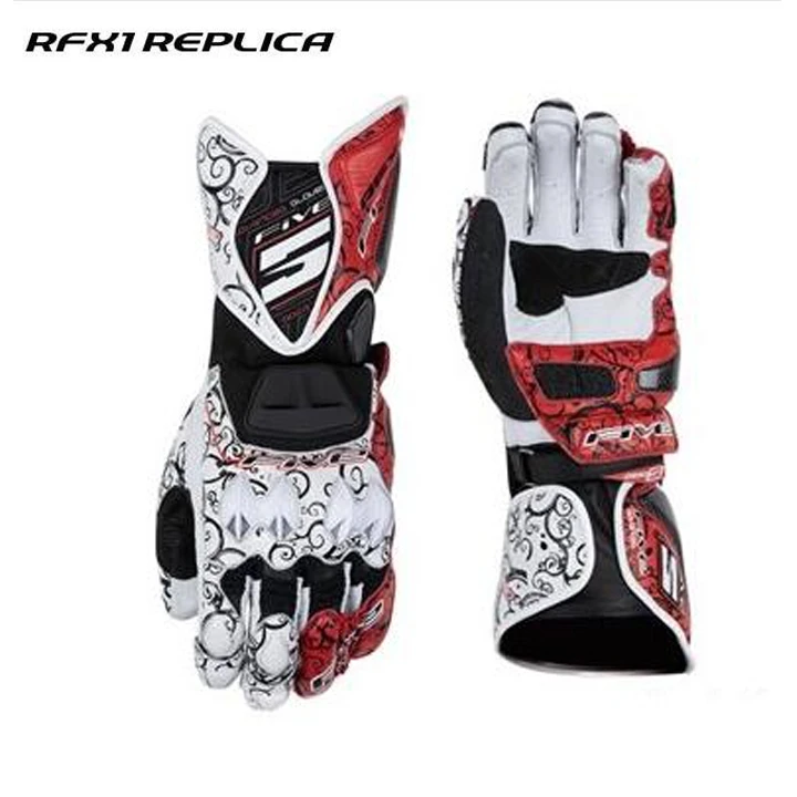 

New Five Leather Motorcycle gloves Men Motocross Racing Riding gloves Knight drop resistance Gloves