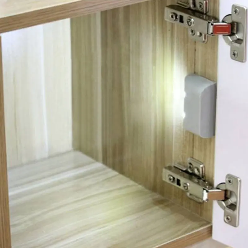 PIR инфракрасный датчик движения Сенсор свет Кухня внутренняя петля для выдвижного ящика шкафа гардероба шкафа под светом шкафа Батарея светодиодный ночной Светильник