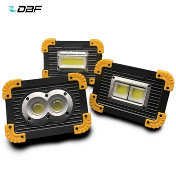 

[DBF]Portable COB 20W 1500LM LED Flood Light,Rechargeable Battery Powered Spotlight Outdoor Camping Emergency LED Flood Lights