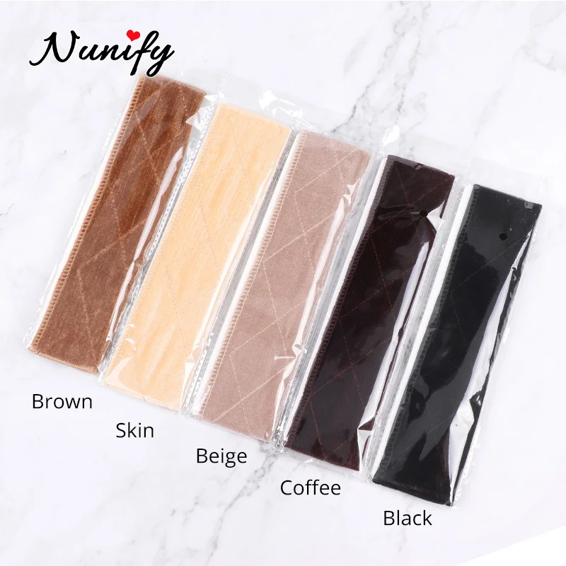 

New Nunify Collection Wig Accessories Wig Grip Black Begie Brown Headband Comfortable Adjustable Wig Grip Band 1Pcs/Lot