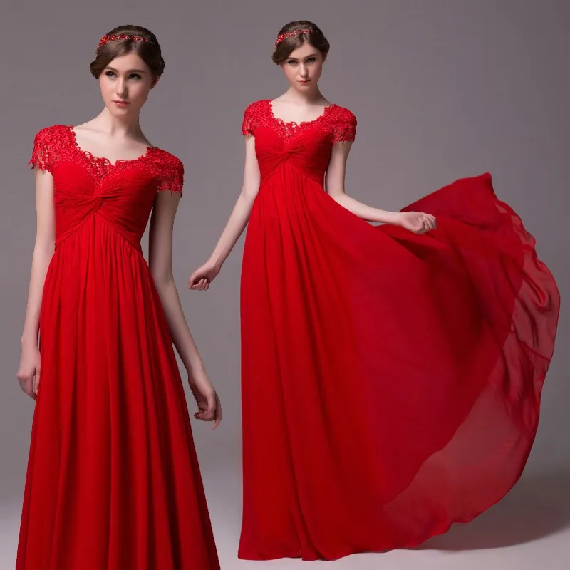 vestido de festa красное пляжное кружевное с длинным рукавом Вечерние пикантное свадебное платье на заказ женские повседневные платья подружки невесты