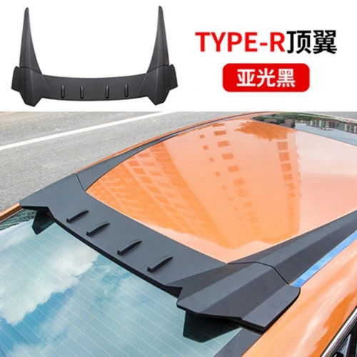 SHCHCG для Honda Civic 10th седан спойлер ABS Пластик заднего багажника для губ крыло задний спойлер 3 шт./компл. стайлинга автомобилей - Цвет: Коричневый