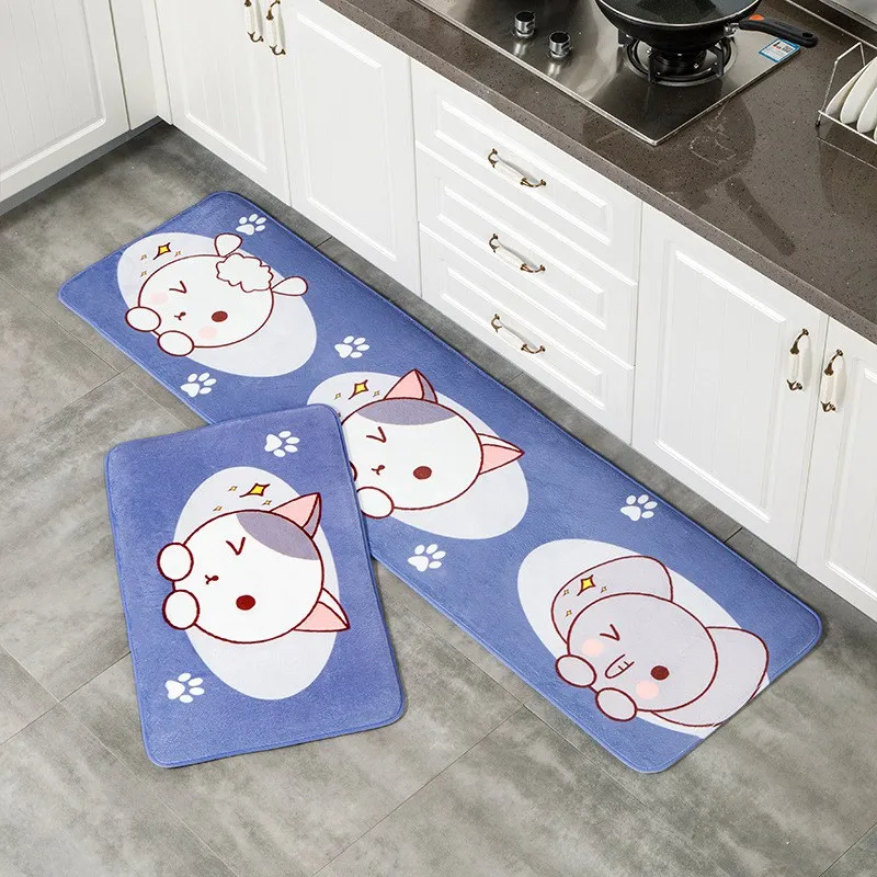 Современный кухонный коврик, противоскользящий напольный коврик, Alfombra Cocina, водопоглощающий коврик для ванной комнаты, Длинный мягкий коврик для кухни