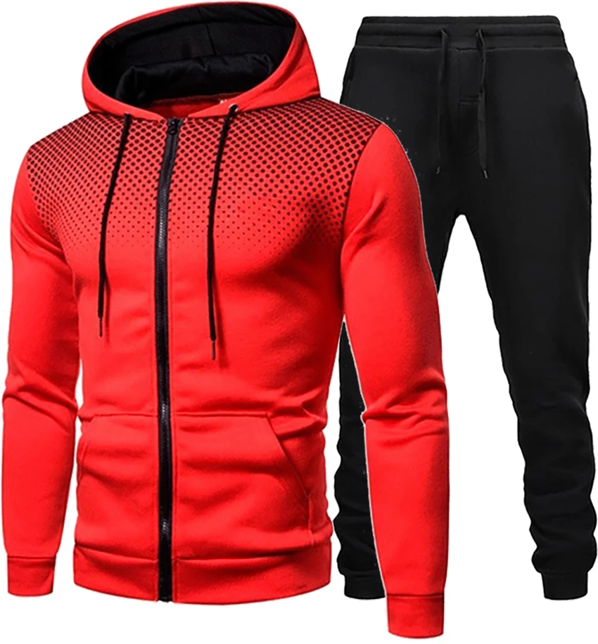 Men's Slim Sweater Spring New Sports Suit Two-piece Casual Clothes Handsome Long Sleeve Jogger Workout | Мужская одежда