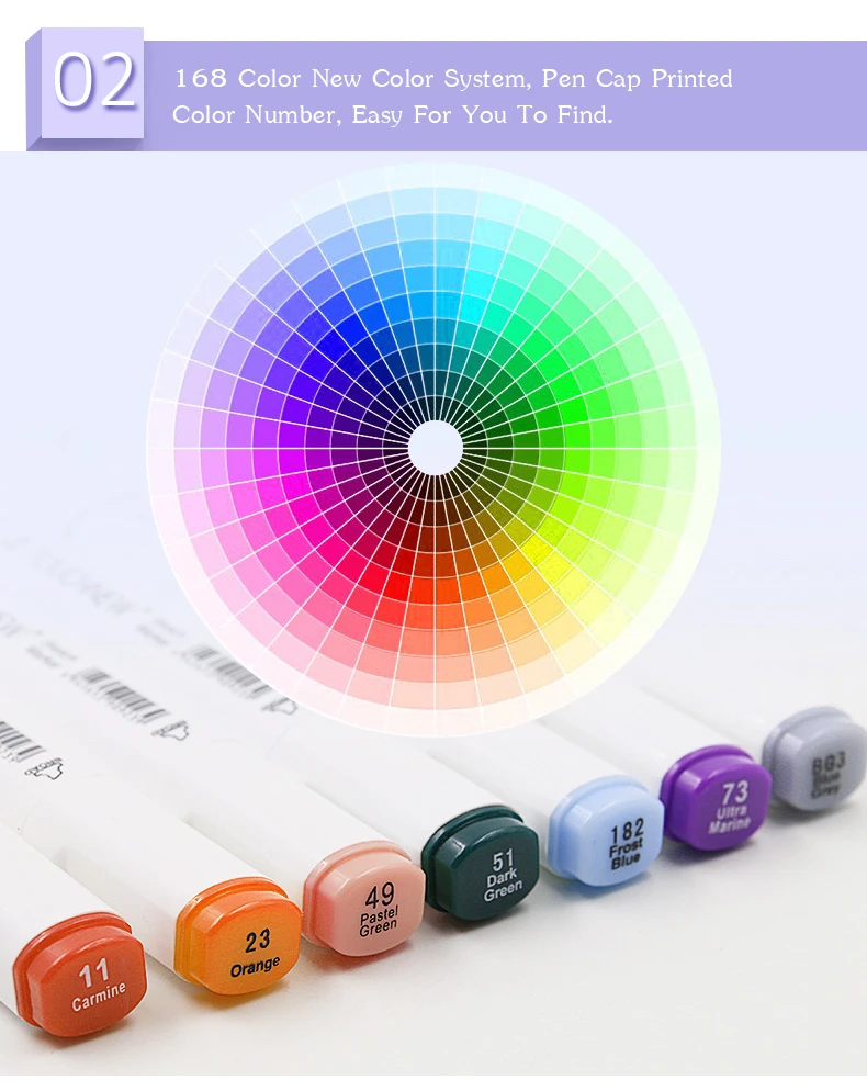 TOUCHNEW 30/40/60/80 Color Art Marker Alcohol Based Sketch Markers Brush Pen For Drawing Manga Art Supplies