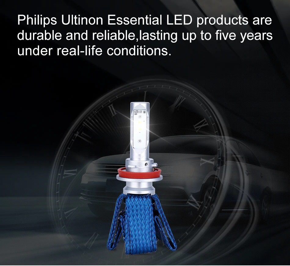 Оригинальные Автомобильные светодиодные лампы Philips h11 H8 led H16(JP), автомобильный головной светильник, лампы 6000 K, противотуманный светильник luces Led para, автомобильные диодные лампы для автомобилей