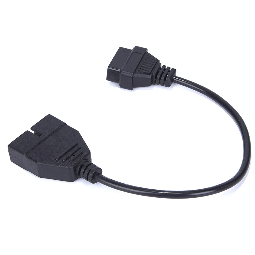 40 Cm Obd Ii Obd2 16 Pin -Férfi -Női És Nőszerkezet -Felvonó Diagnosztikai Hozzábábu Adapter 12 Csap Az Obd2 16Pin Csatlakozóhoz