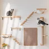 Wall-mounted Cat Furniture with Scratching Post