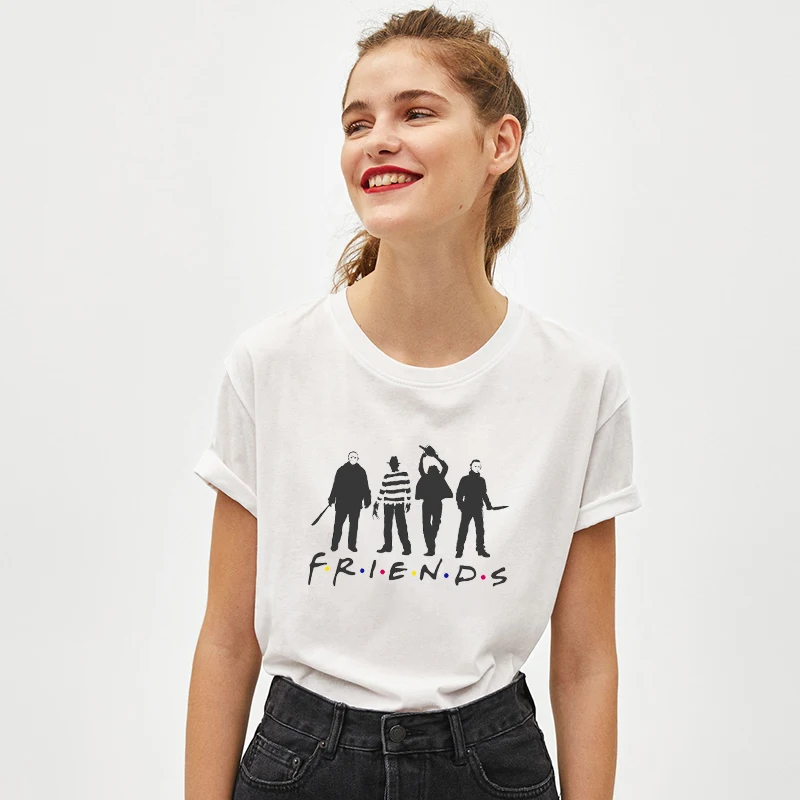 Tee Shirt 9 Женские футболки с принтом «странные вещи друзей», женские рубашки, винтажные футболки больших размеров, Рождественская рубашка, Camiseta Feminina Femme - Цвет: Tee Shirt 9