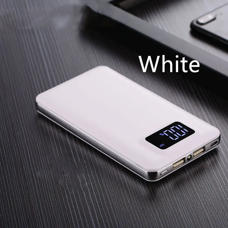 10000mAh lcd Quick Charge 3,0 2 USB power Bank для 8 7 зарядное устройство Powerbank QC3.0