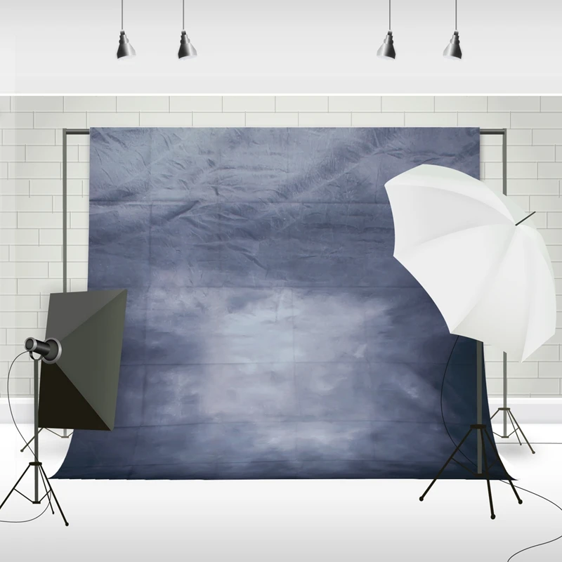 5x7FT ретро тонкий черный серый темный фон для студийной фотосъемки реквизит фон