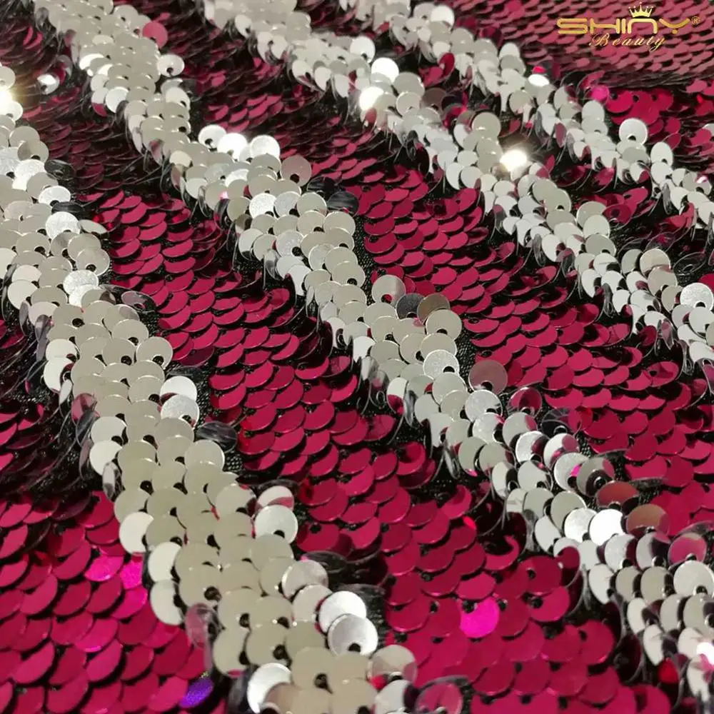 Fuchsia to Silver 1 шт., прелестные, зеленые и серебряные юбки на рождественскую елку, с блестками, с рождеством, для дома, с елкой, юбки, новогодние, Decoration-0905C - Цвет: Fuchsia to Silver