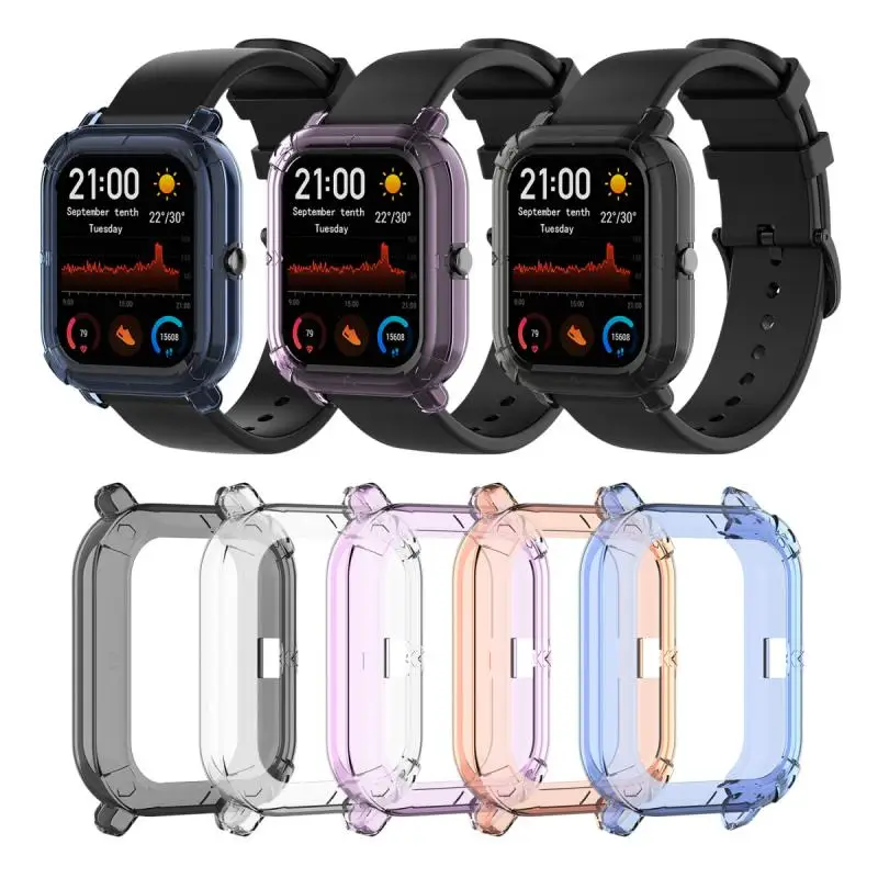 For Xiaomi Huami Amazfit GTS Screen Films Protective Case Film Protector TPU Soft Silicone Transparent Cases | Электроника